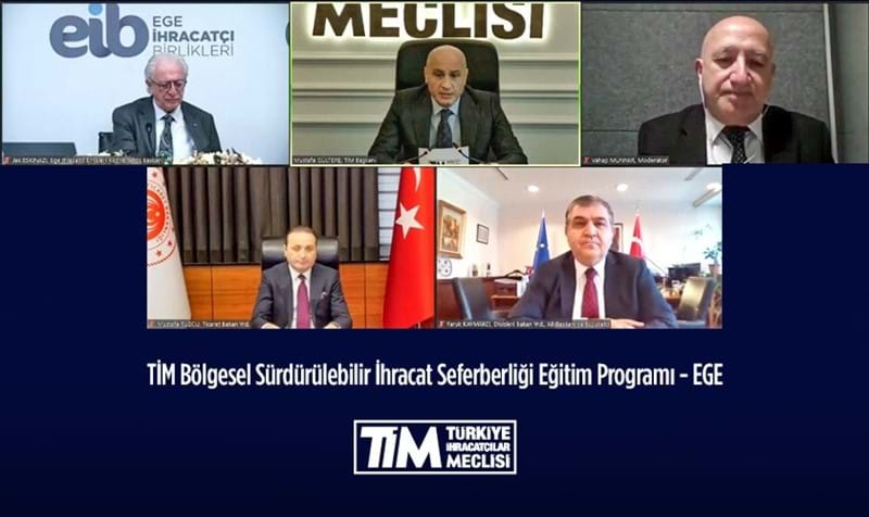 TİM Bölgesel Sürdürülebilir İhracat Seferberliği Eğitim Programı'na Ege Bölgesi İle Devam Edildi